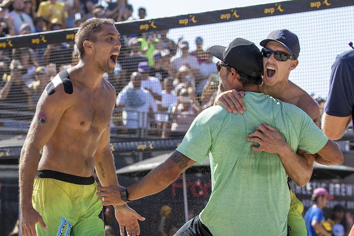 Tri Bourne-Trevor Crabb-Leandro Pinheiro-Manhattan Beach Open