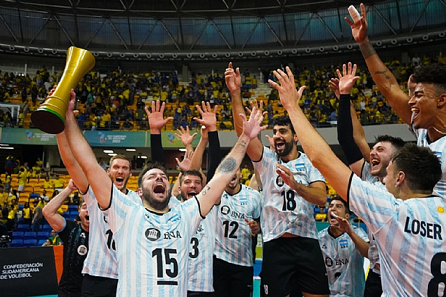 WorldofVolley :: Argentina Clinches Historic Gold in 35th Men's South American Championship