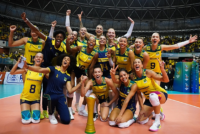 WorldofVolley :: Brazil Tops the Recife South American Championship Podium with Argentina and Colombia