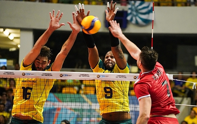 WorldofVolley :: Brazil Triumphs Over Peru and Argentina Dominates Colombia in Men's South American Championship