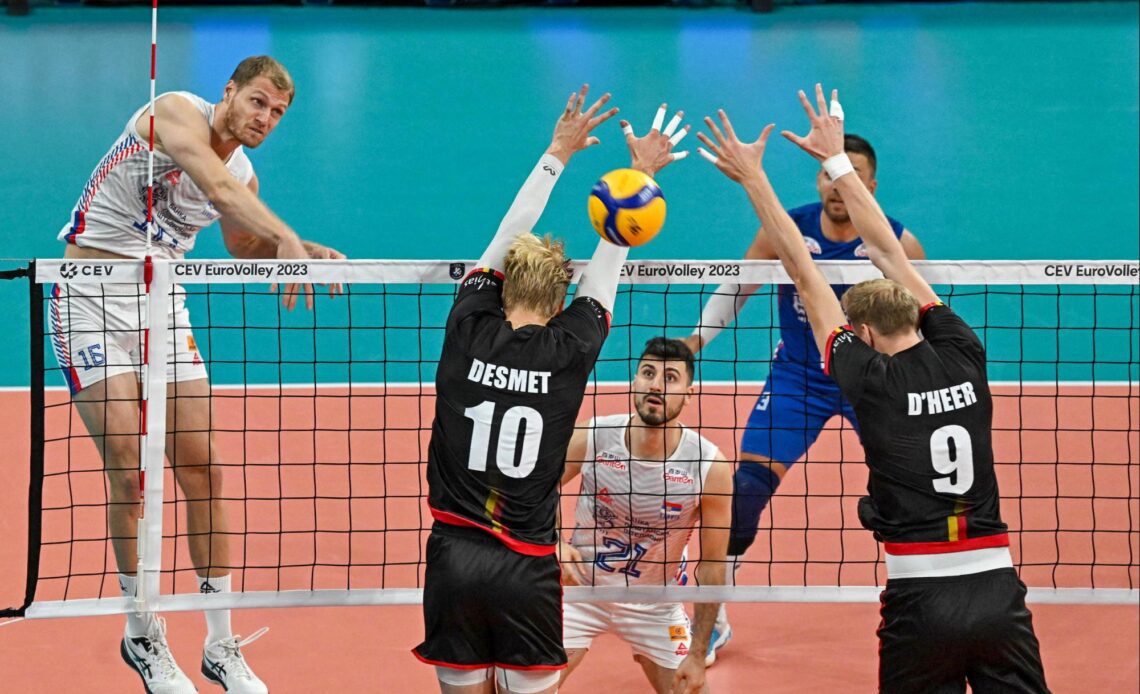 WorldofVolley :: EuroVolley M: Serbia Secures Second Victory in EuroVolley 2023 Pool A