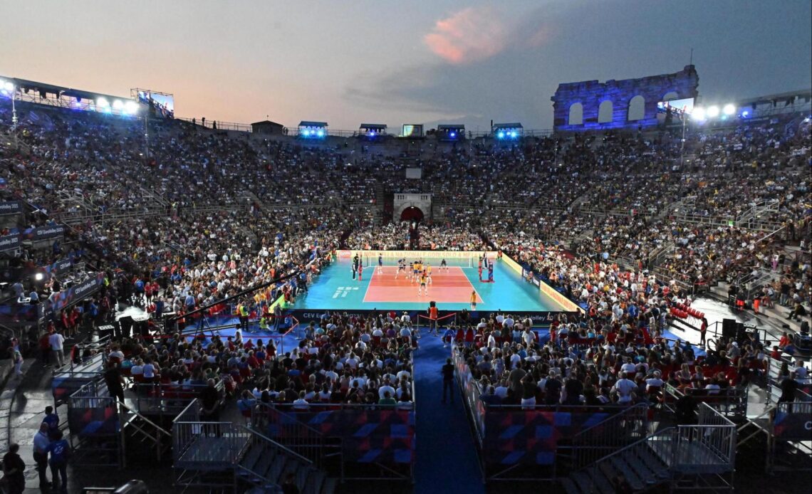 WorldofVolley :: EuroVolley W: Italy Shines in EuroVolley 2023 Opener at Arena di Verona