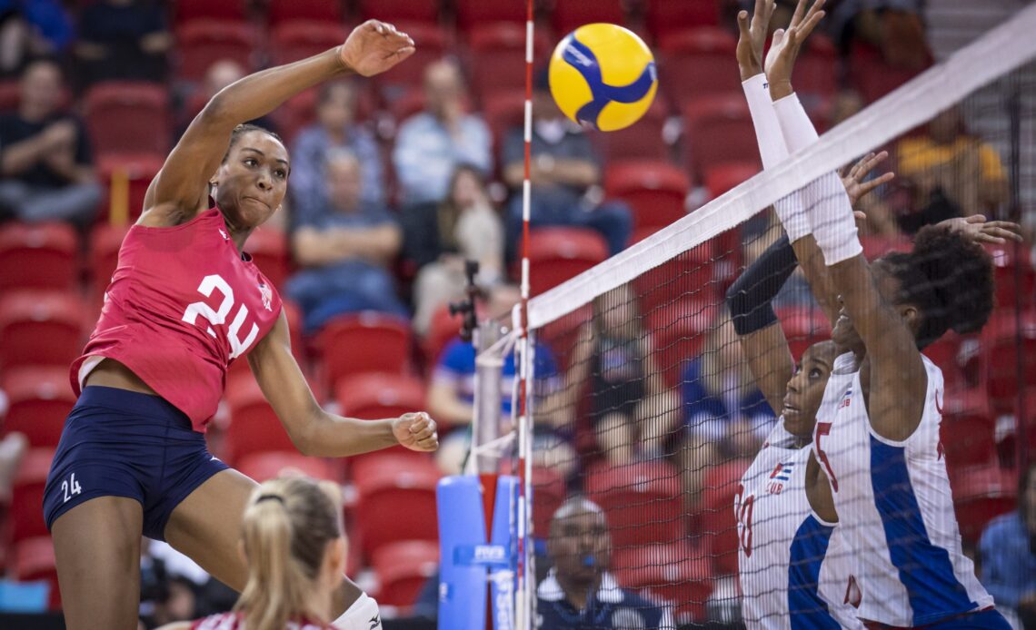 WorldofVolley :: Team USA Overwhelms Young Cuban Team in NORCECA Women's Volleyball Championship