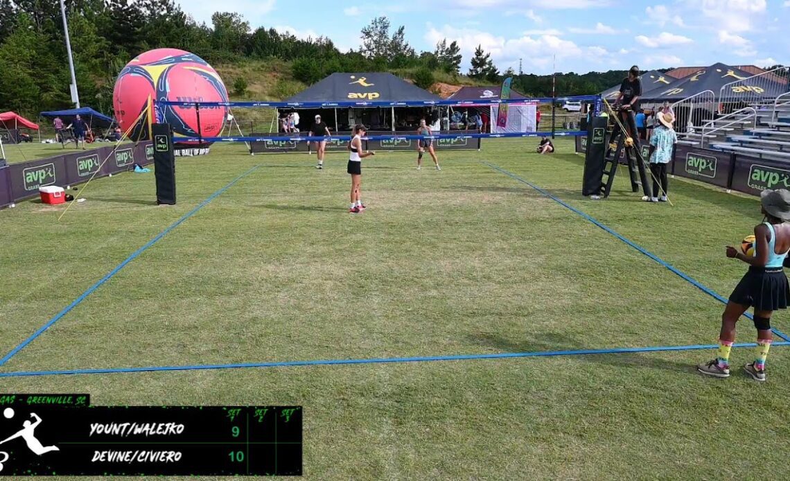 AVP Grass | G-Vegas | Devine/Civiero VS Yount/Walejko | Women’s Quarter Final