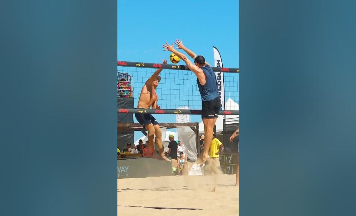Andy Benesh With The MONSTER BLOCK! #VolleyballPlayer #BeachVolleyball #MonsterBlock #Volleyball