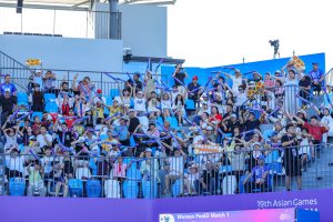 CHINA DELIGHT HOME SUPPORTERS WITH VICTORIES ON OPENING DAY OF ASIAN GAMES WOMEN’S BEACH VOLLEYBALL COMPETITION