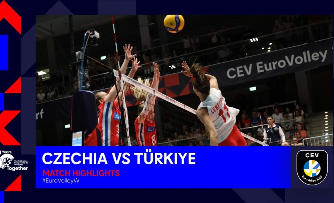 Czechia vs. Türkiye | Match Highlights | CEV EuroVolley 2023 Women