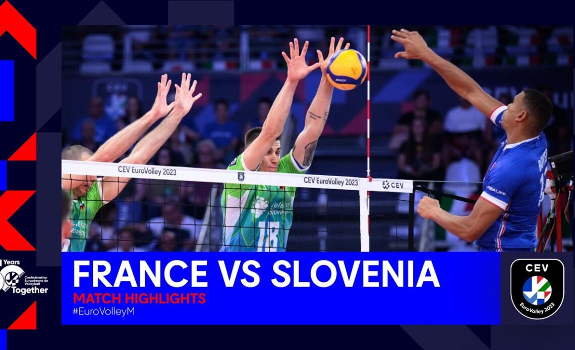 FRANCE vs. SLOVENIA I Match Highlights Bronze Medal I CEV EuroVolley 2023