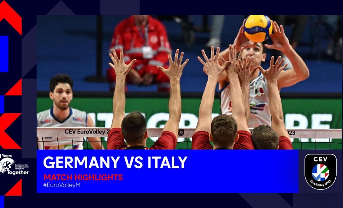 GERMANY vs. ITALY | Match Highlights | EuroVolley 2023 - Men