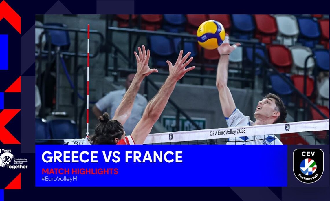 Greece vs. France I Match Highlights I CEV EuroVolley 2023 Men