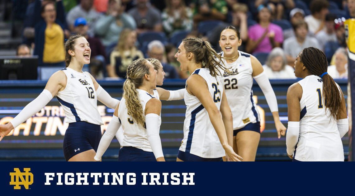 Irish Win Five-Set Thriller Over Boston College to Open ACC Play – Notre Dame Fighting Irish – Official Athletics Website