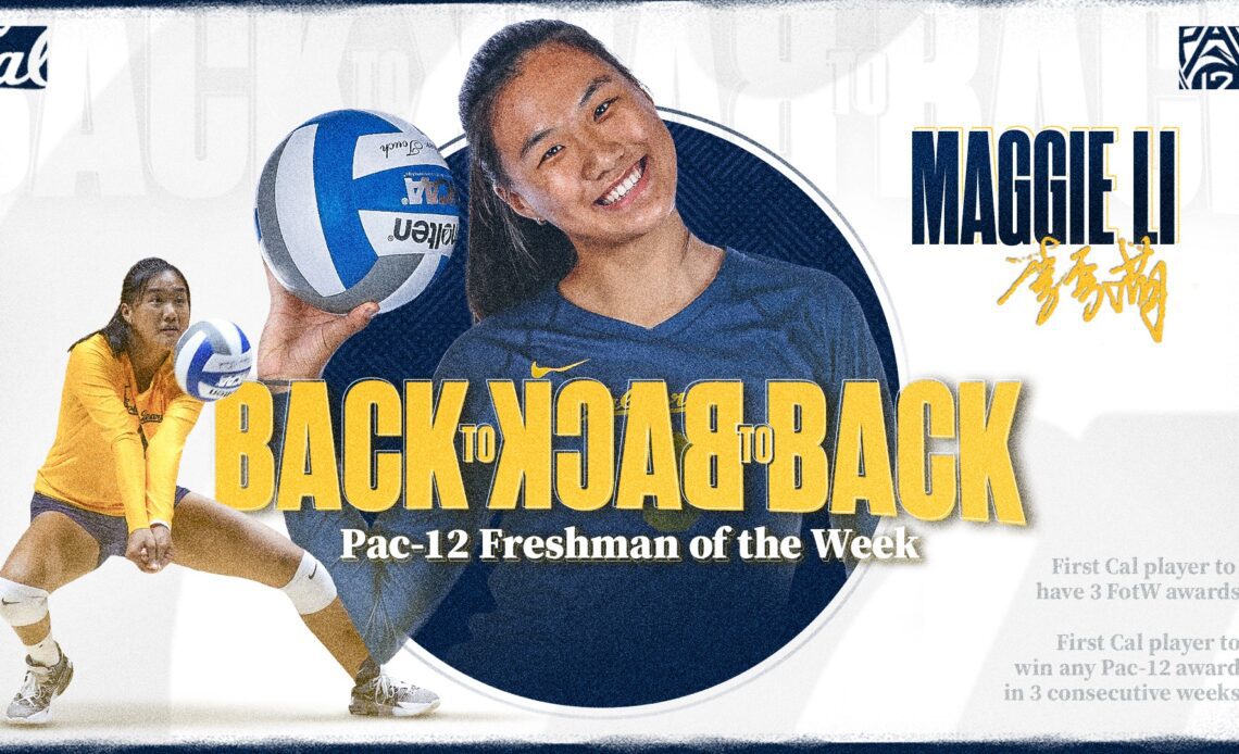 Li 3-Peats As Pac-12 Freshman Of The Week