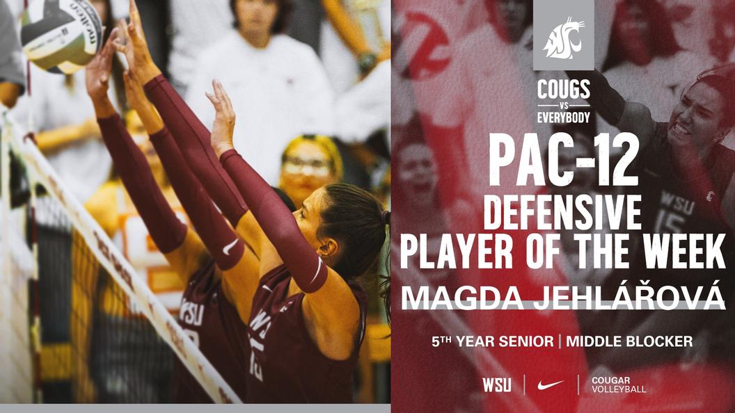 Magda Jehlárová earns Pac-12 Defensive Player of the Week honors