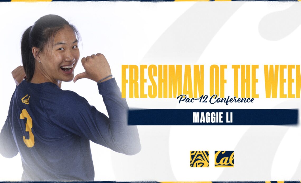 Maggie Li Repeats As Pac-12 Freshman Of The Week