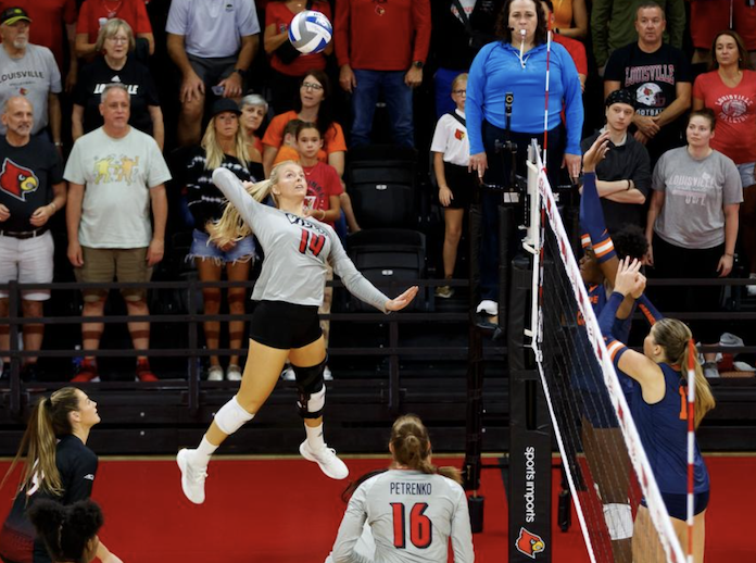 NCAA volleyball: Texas Tech upsets KU; Florida tops Auburn; Wisconsin, Nebraska, Louisville, Pitt win