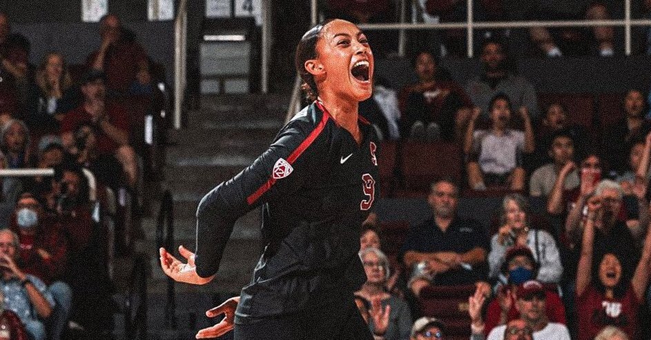 No. 5 Stanford volleyball surges to roll No. 2 Louisville in five sets