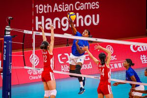 POTENTIAL CONTENDERS FLEX MUSCLES ON DAY 1 OF 19TH ASIAN GAMES HANGZHOU 2022 WOMEN’S VOLLEYBALL COMPETITION