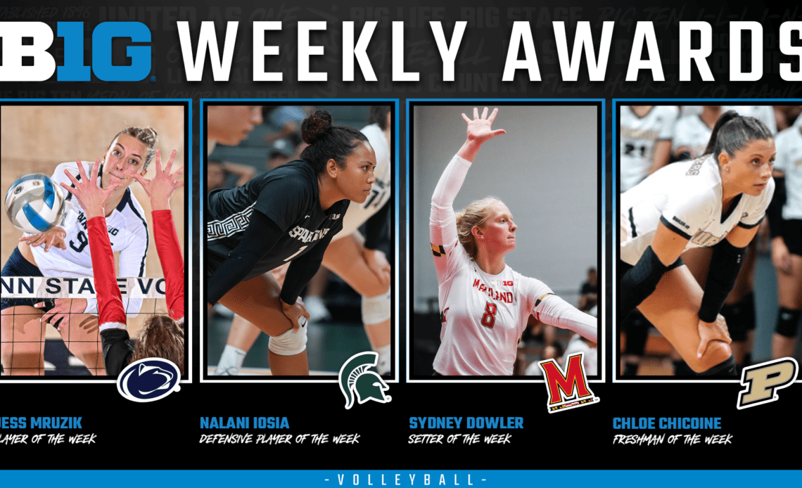 Penn State, Michigan State, Maryland And Purdue Claim Weekly Volleyball Honors