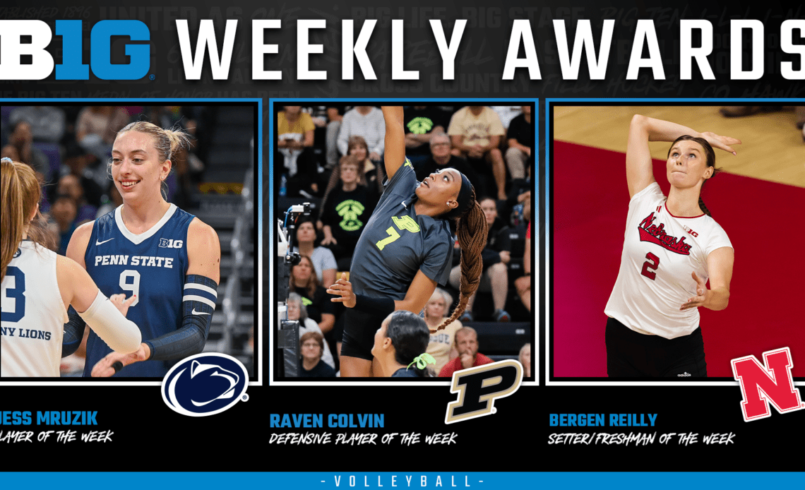 Penn State, Purdue and Nebraska Earn Weekly Volleyball Honors