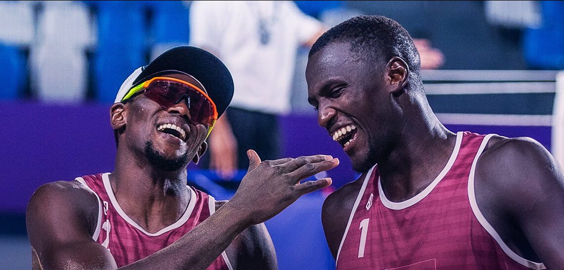 Qatar’s Younousse and Tijan reach beach volleyball semi-finals