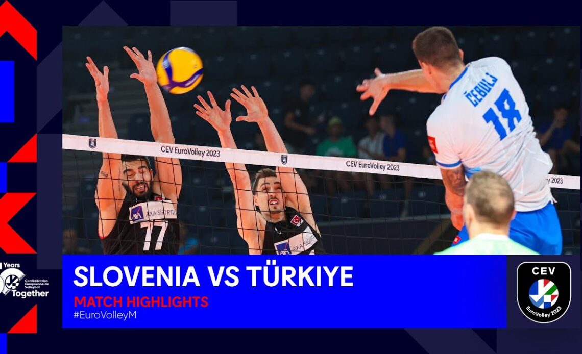 Slovenia vs. Türkiye | Match Highlights 1/8 Finals | CEV EuroVolley 2023