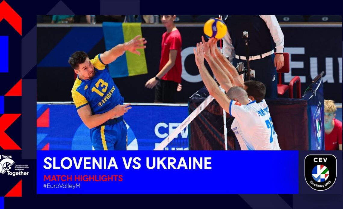 Slovenia vs. Ukraine I Match Highlights 1/4 Finals I CEV EuroVolley 2023 Men