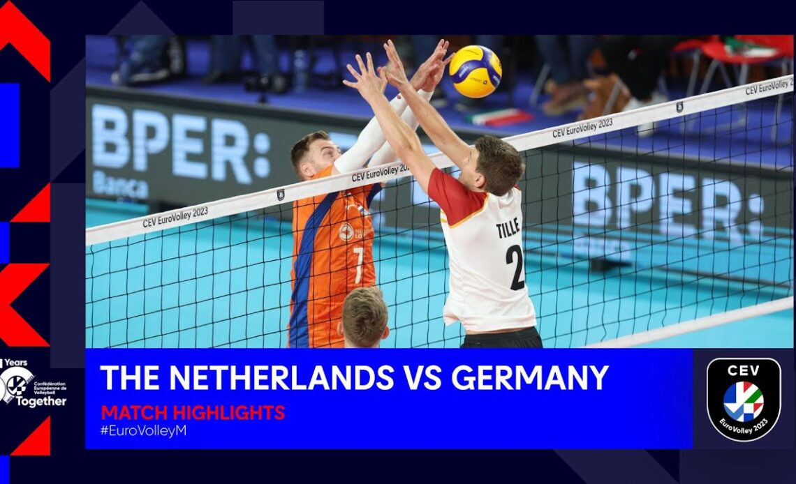 THE NETHERLANDS vs. GERMANY I Match Highlights 1/8 Finals I CEV EuroVolley 2023