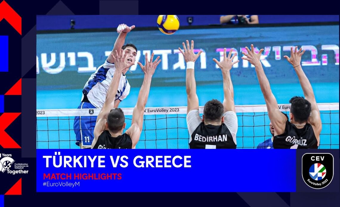 Türkiye vs Greece I Match Highlights I CEV EuroVolley 2023 Men