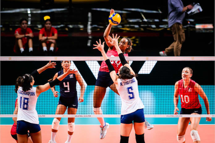 USA 2-0 after blasting Thailand in Road to Paris Volleyball Qualifier