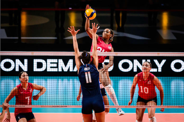 USA women 5-0 after topping Italy in Road to Paris Volleyball Qualifier