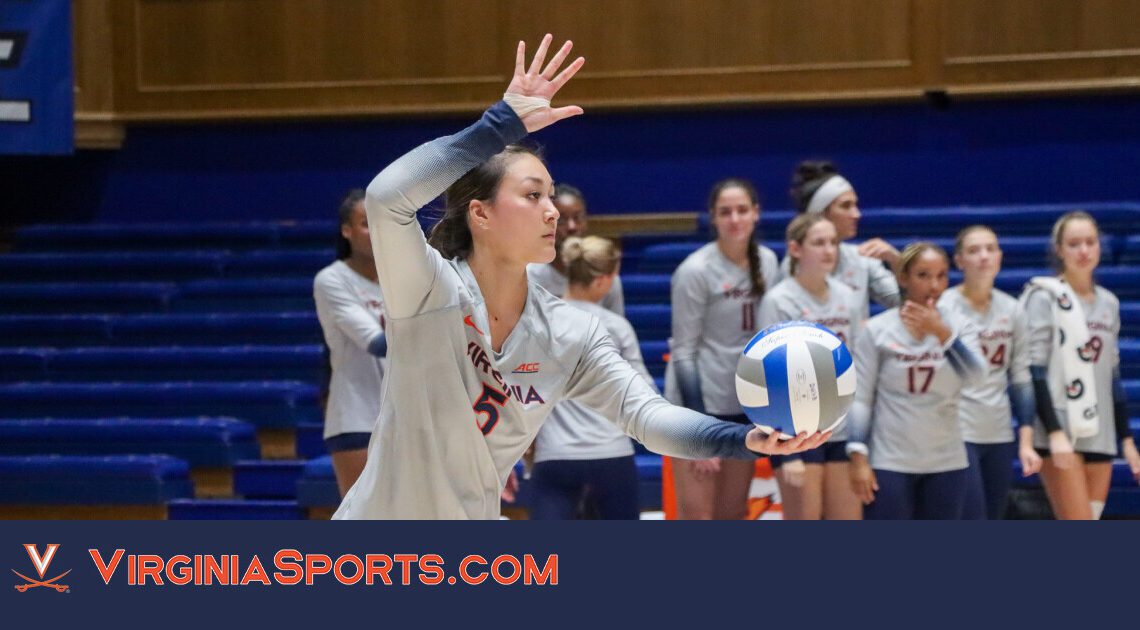Virginia Volleyball || Cavaliers Fall in Three Sets at Duke