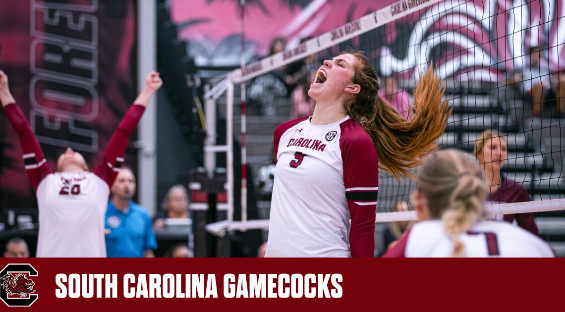 Volleyball Senior Ellie Ruprich Named SEC Defensive Player of the Week – University of South Carolina Athletics