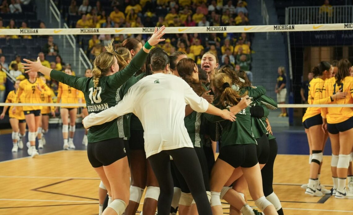 Volleyball Set for Split B1G Weekend