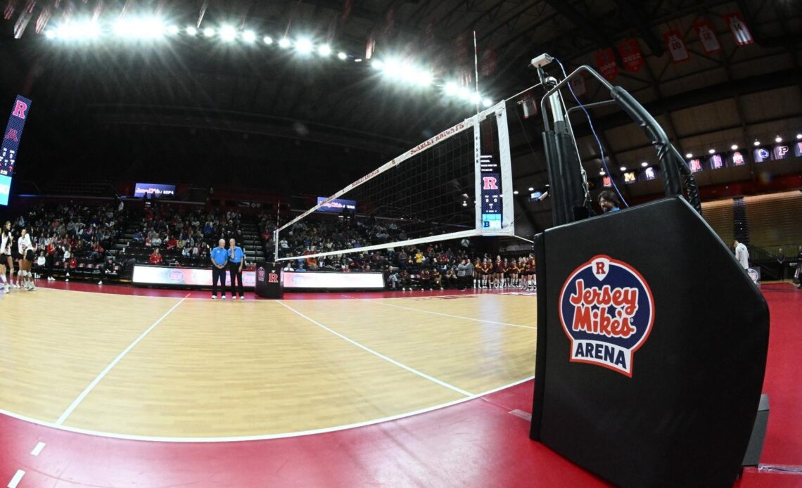 Jersey Mike's Arena volleyball court