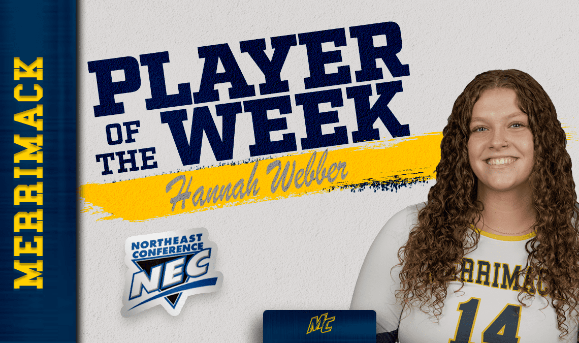 Webber Earns NEC Player of The Week Honors