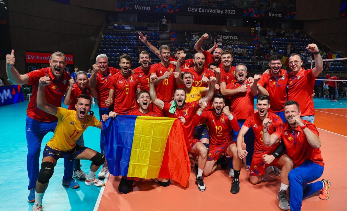 WorldofVolley :: EuroVolley M: Romania Triumphs Over Croatia in Thrilling EuroVolley 2023 Quarter-Final