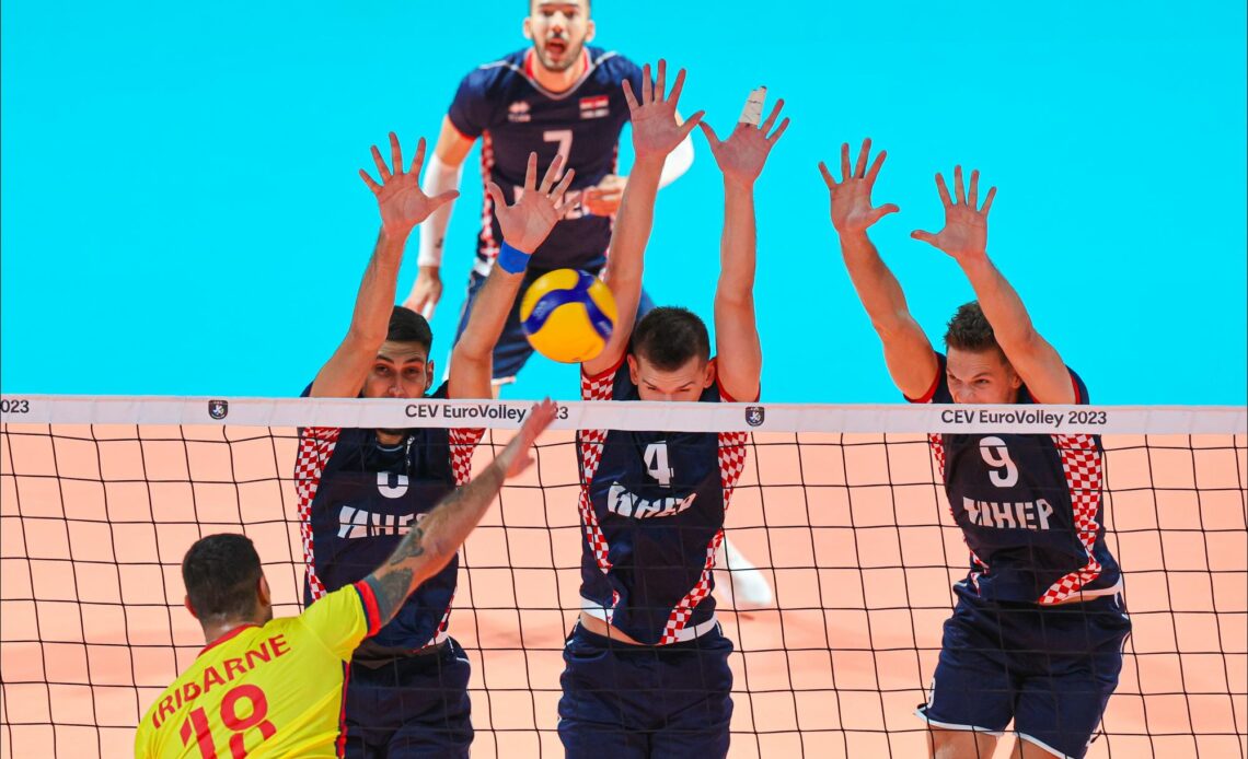 WorldofVolley :: EuroVolley M: Slovenia and Croatia Claim Dominant Victories in Men's CEV EuroVolley 2023 Pool B Matches