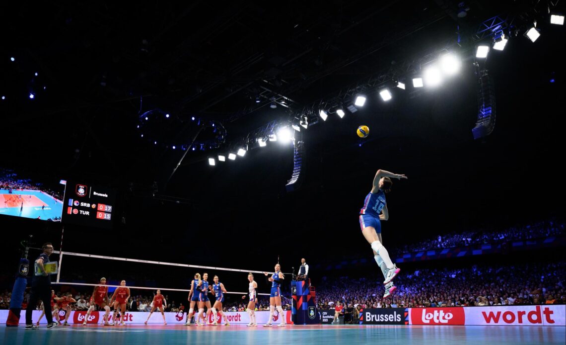 WorldofVolley :: EuroVolley W: Türkiye Clinches European Volleyball Championship in Thrilling 3-2 Victory Over Serbia