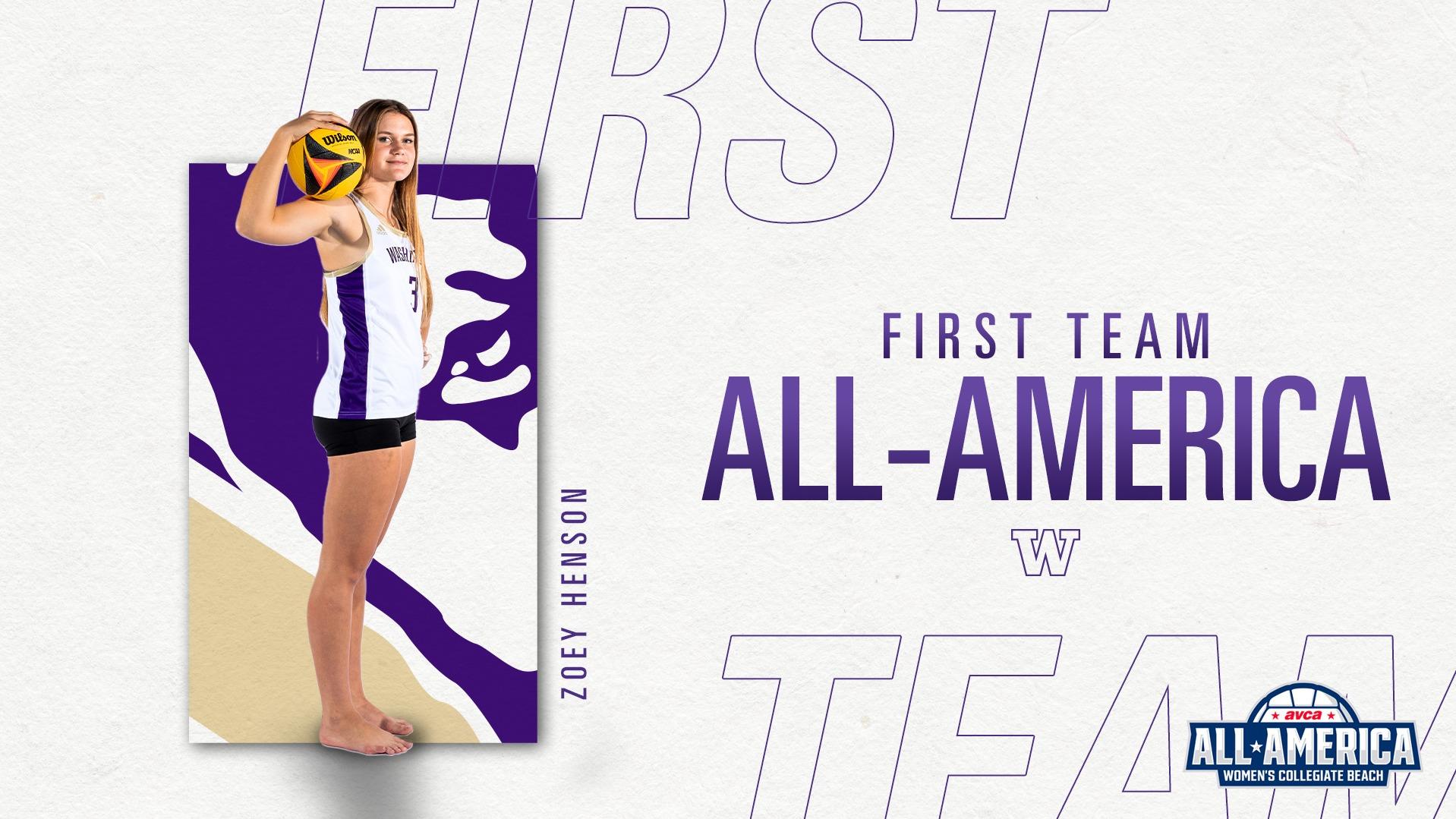 Zoey Henson Named AVCA First Team All-American - VCP Volleyball