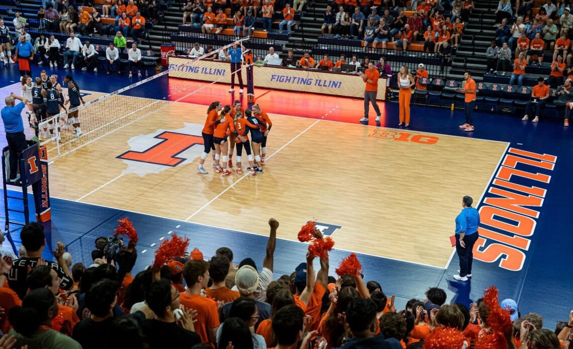 #1 Wisconsin Visits Illinois Volleyball for Stuff Huff