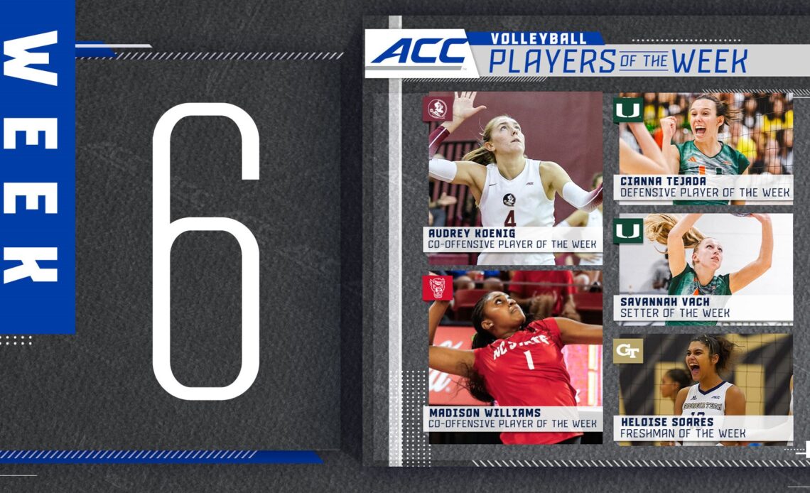 ACC Reveals Weekly Volleyball Awards