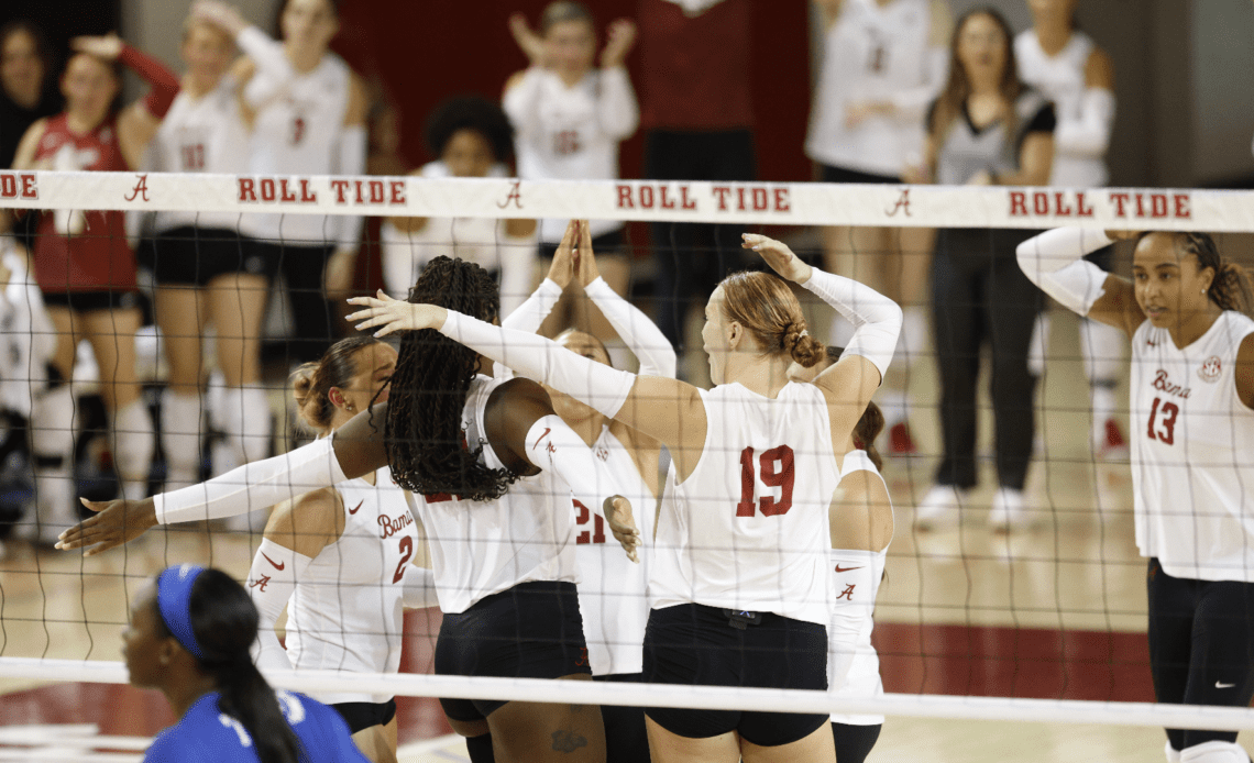 Alabama Volleyball Hosts 12th-Ranked Tennessee Wednesday on SEC Network