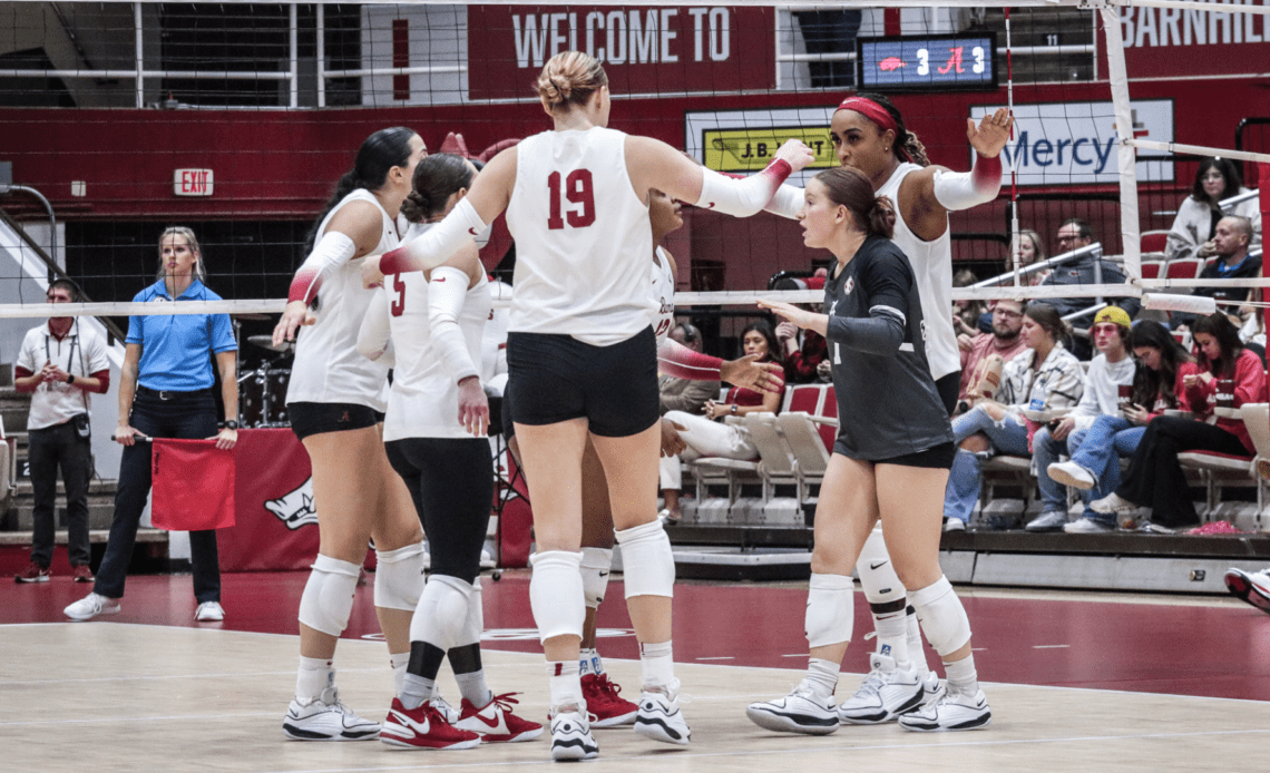 Alabama Volleyball Pushes No. 12 Arkansas to Four Sets in Sunday Loss