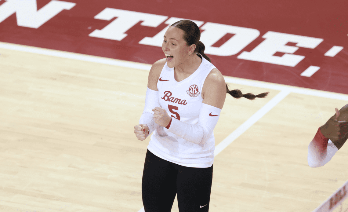 Alabama Volleyball Travels to Face No. 9 Florida Sunday in Gainesville