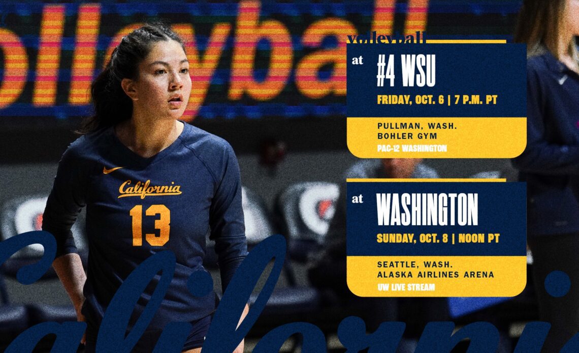 Bears Head North To Face No. 4 WSU, Washington