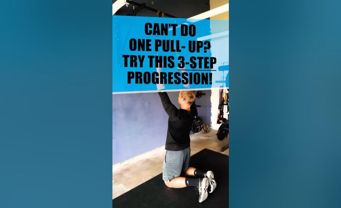 Can’t Do One Pull-Up? Try this 3-Step Progression #fitness