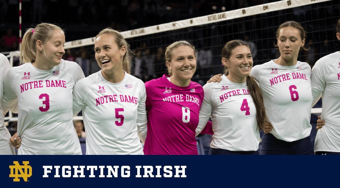 Irish Defeat Virginia in Dig Pink Match – Notre Dame Fighting Irish – Official Athletics Website