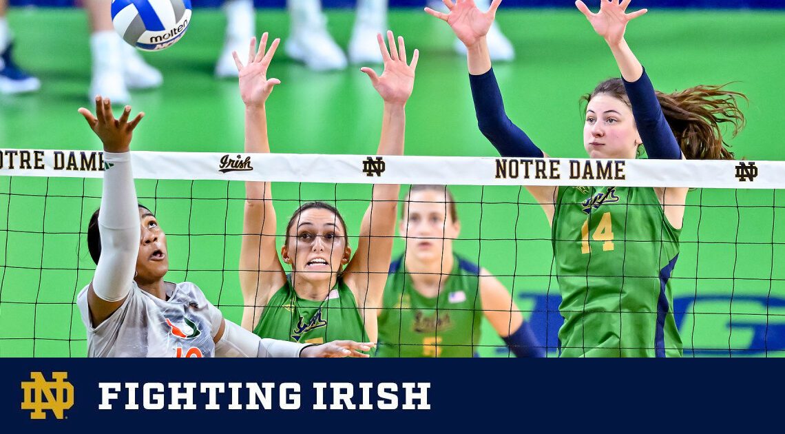 Irish Drop To Miami in Four – Notre Dame Fighting Irish – Official Athletics Website