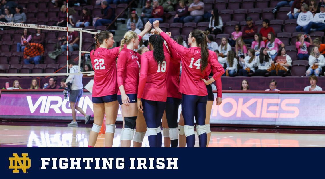 Irish Fall in Five to Virginia Tech – Notre Dame Fighting Irish – Official Athletics Website