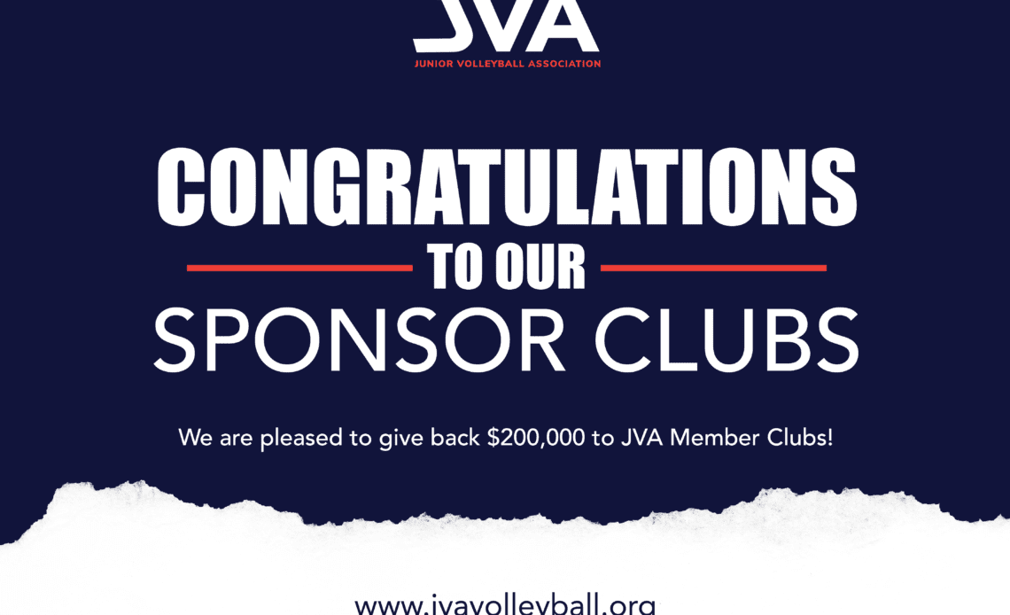 JVA Announces the 2023-2024 JVA Sponsor Clubs